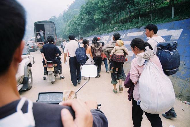 Beichuan Evacuation, Beichuan, May 17 . 